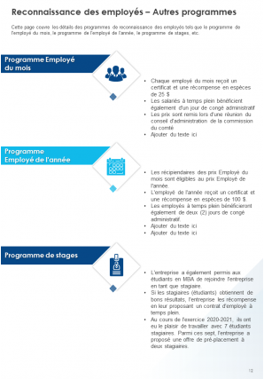 Exemple de rapport annuel sur les ressources humaines Pdf Doc Ppt Document Modèle de rapport