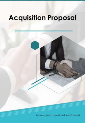 A4 acquisition proposal template