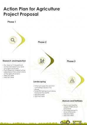 A4 agriculture project proposal template