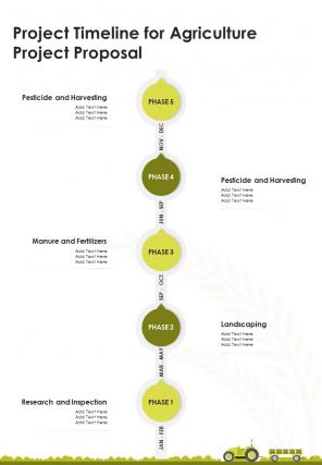 A4 agriculture project proposal template