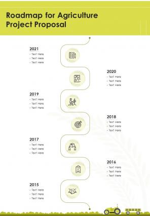 A4 agriculture project proposal template