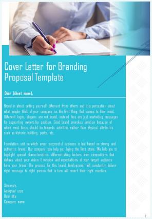 A4 branding proposal template