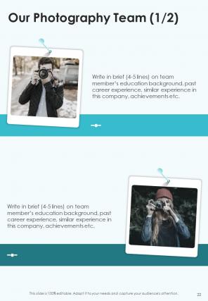 A4 business event photography proposal template