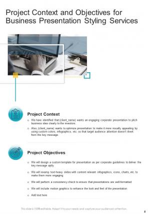 A4 business presentation styling proposal template