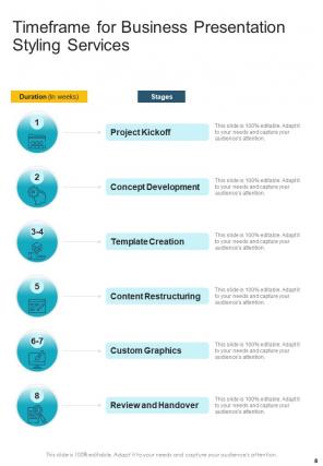 A4 business presentation styling proposal template