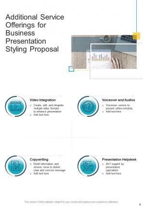 A4 business presentation styling proposal template