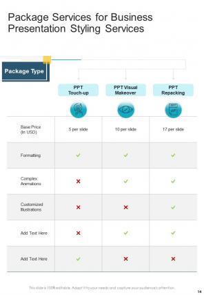 A4 business presentation styling proposal template