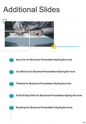 A4 business presentation styling proposal template