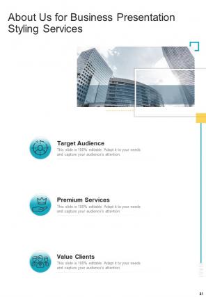 A4 business presentation styling proposal template