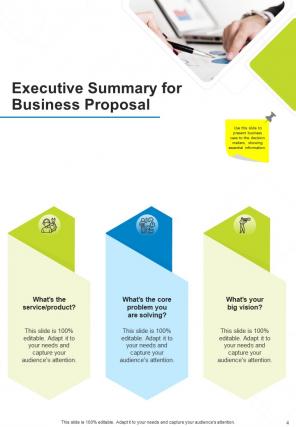 A4 business proposal template