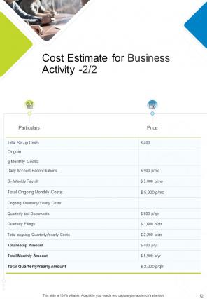 A4 business proposal template