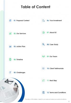 A4 business transformation proposal template