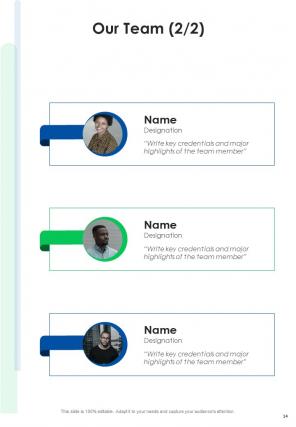 A4 business transformation proposal template