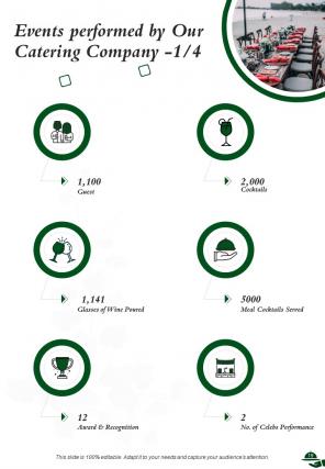 A4 catering proposal template