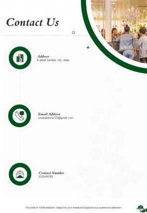 A4 catering proposal template