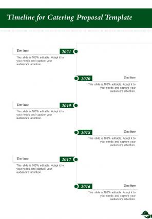 A4 catering proposal template