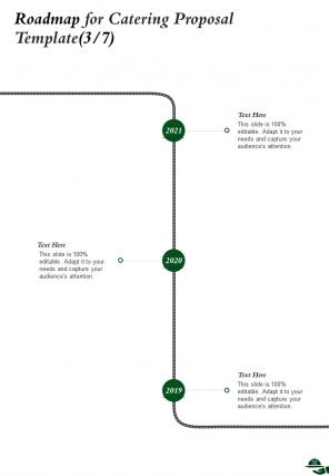 A4 catering proposal template