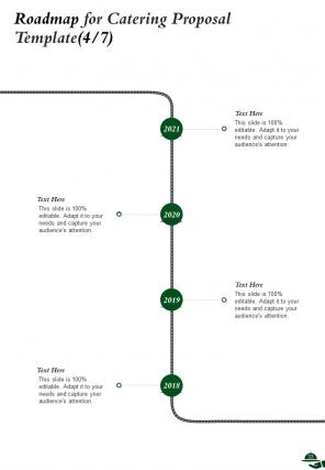 A4 catering proposal template