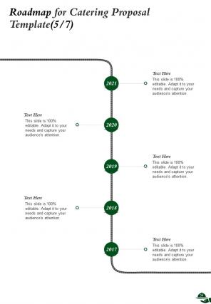 A4 catering proposal template