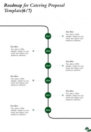 A4 catering proposal template