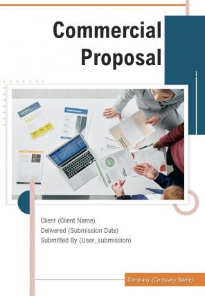 A4 commercial proposal template