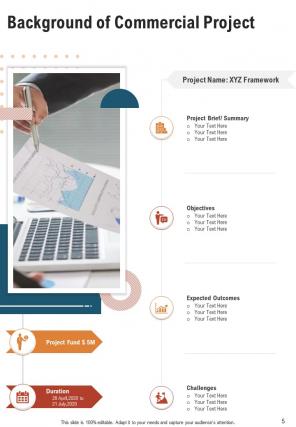 A4 commercial proposal template