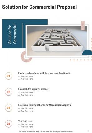 A4 commercial proposal template