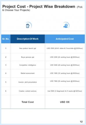 A4 consulting proposal template