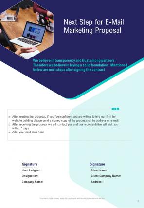 A4 e mail marketing proposal template