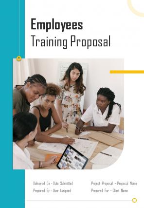 A4 employees training proposal template