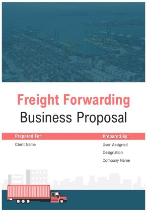 A4 freight forwarding business proposal template