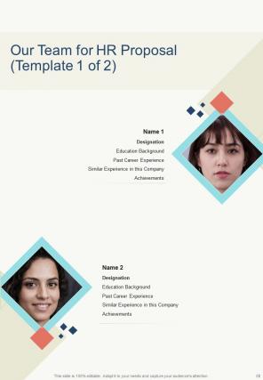 A4 hr proposal template