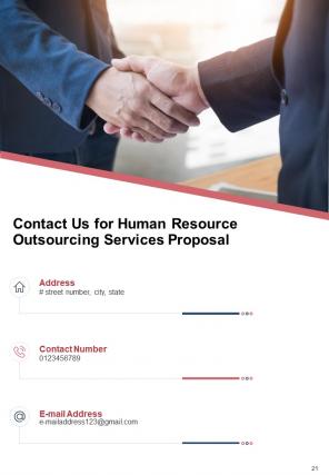 A4 human resource outsourcing services proposal template