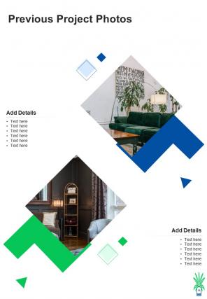 A4 interior design consultation proposal template