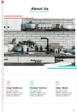 A4 interior design project proposal template