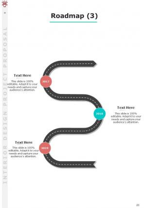 A4 interior design project proposal template