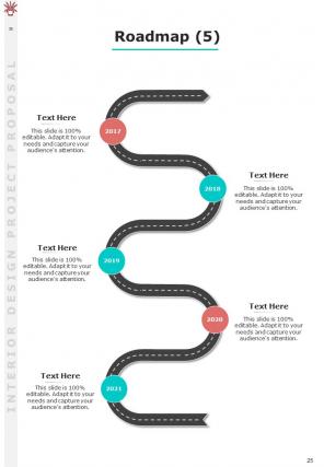 A4 interior design project proposal template