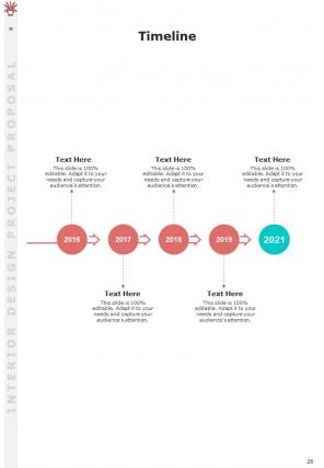 A4 interior design project proposal template