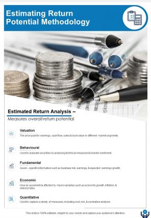 A4 investment advice proposal template