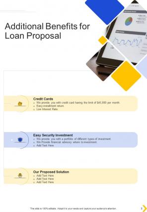 A4 loan proposal template