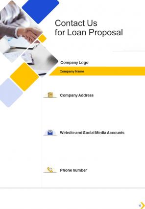 A4 loan proposal template