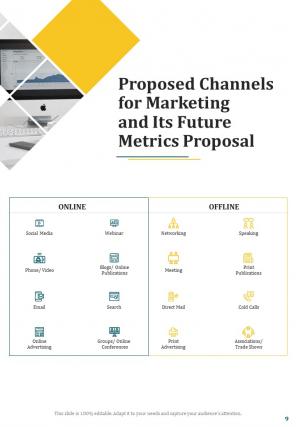 A4 marketing and its future metrics proposal template