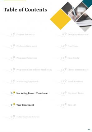 A4 marketing and its future metrics proposal template