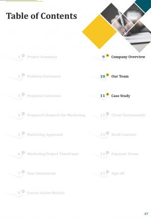 A4 marketing and its future metrics proposal template