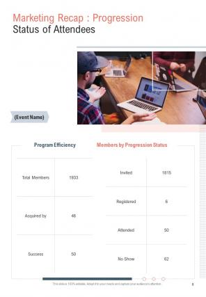 A4 marketing recap proposal template