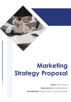 A4 marketing strategy proposal template