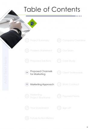 A4 marketing strategy proposal template