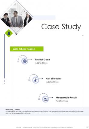 A4 marketing strategy proposal template