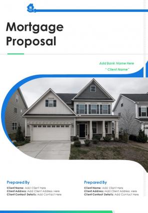 A4 mortgage proposal template