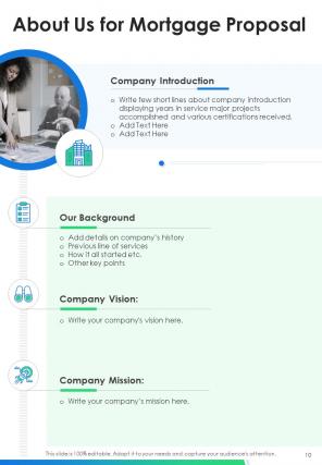 A4 mortgage proposal template